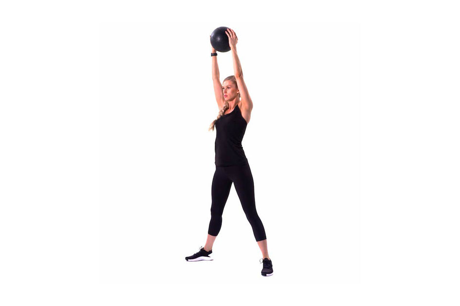 Med Ball Push Press — SHOCK SHOCK Women's Fitness
