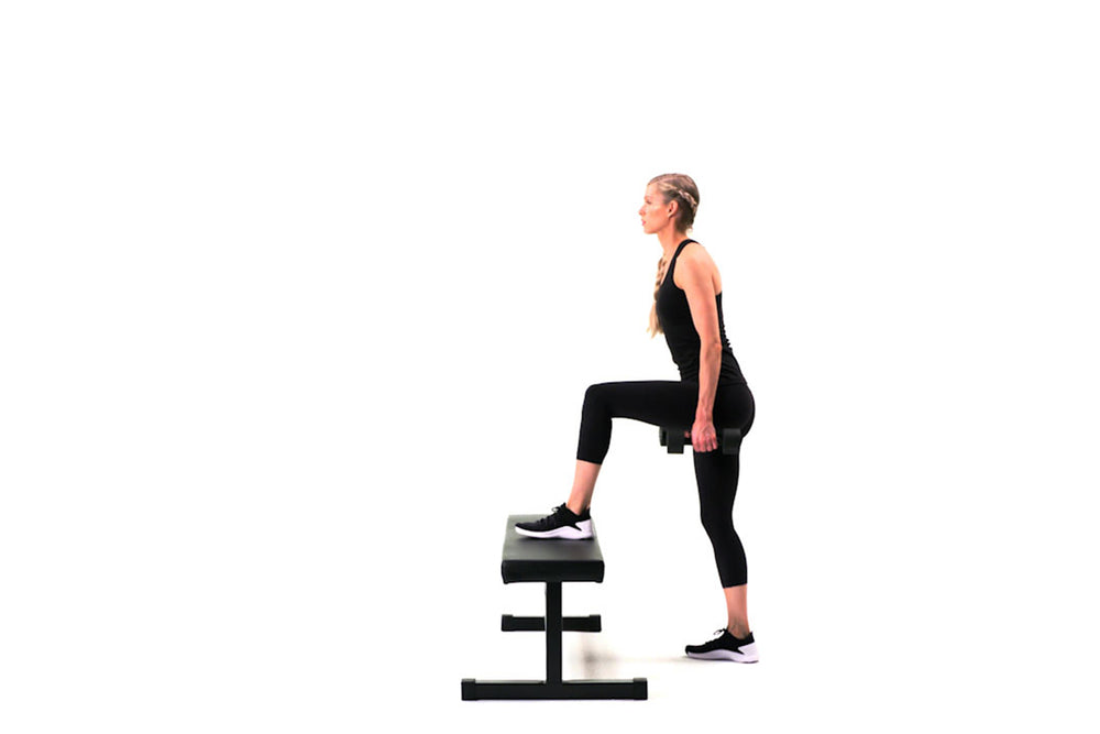 Weighted Alternating Step-Up — SHOCK – SHOCK: Women's Fitness