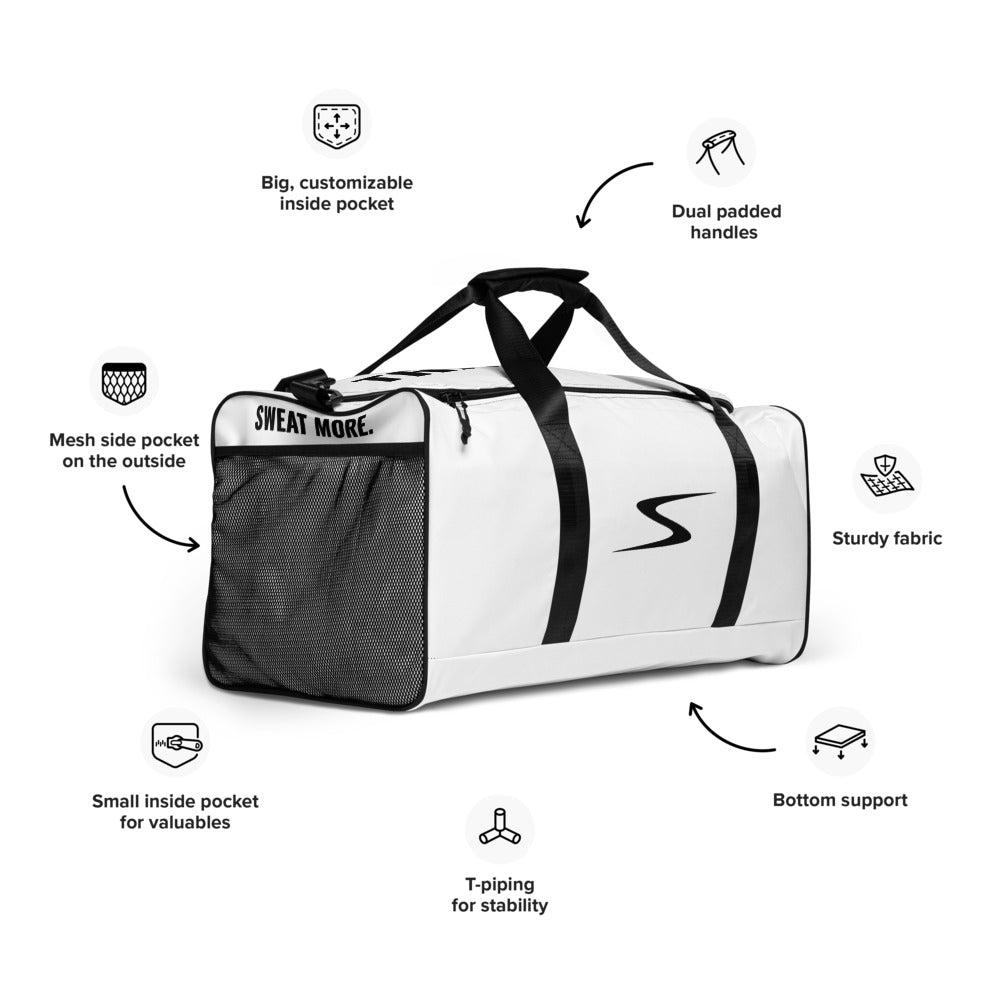 SHOCK Gym Bag (White) – SHOCK: Women's Fitness