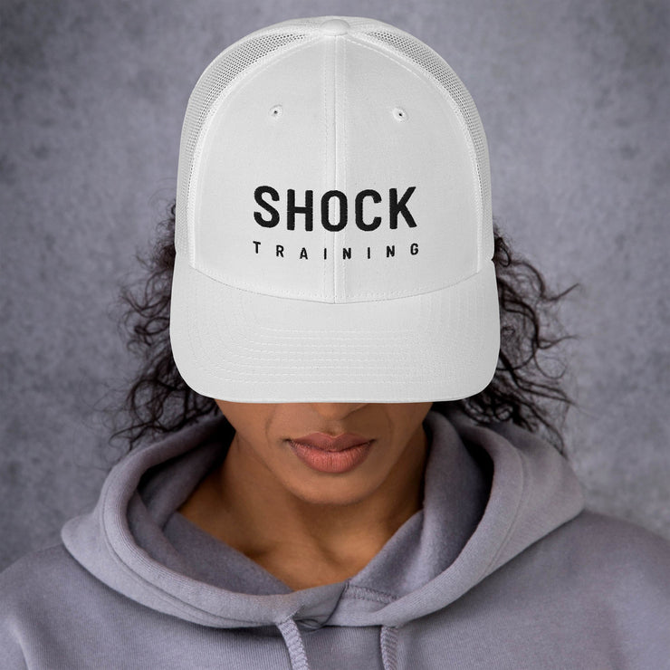 SHOCK Training Ladies Trucker Cap (Black Logo)