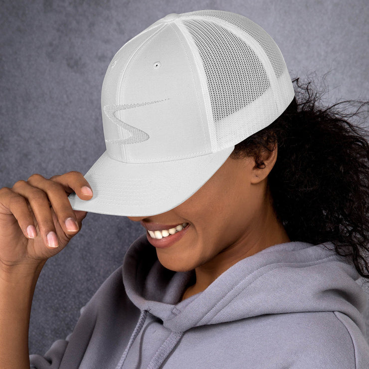 SHOCK Ladies Trucker Cap (White Logo)